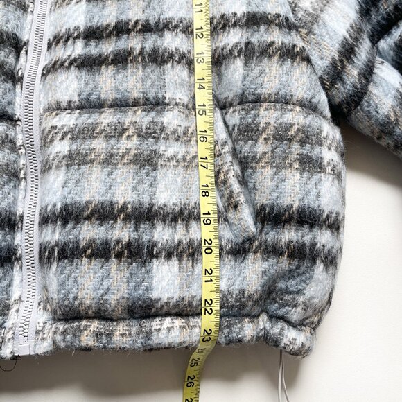 APPARIS Josh Jacket Faux Fur Lined Puffer Cloud Plaid Blue Size XL NEW NWT - Picture 11 of 12